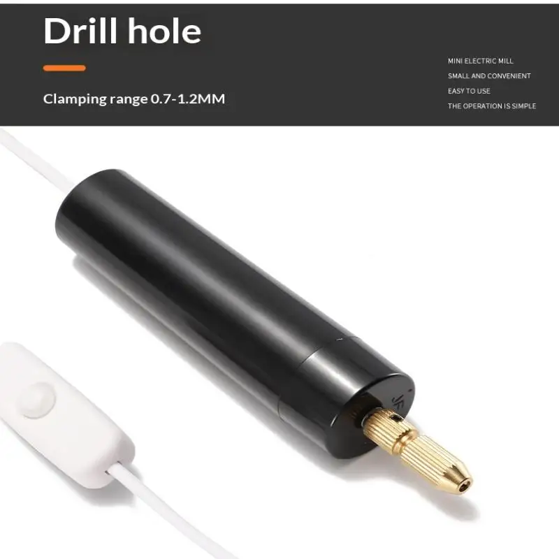 Handheld Mini Electric Drill DIY Electric USB Electric Drill Tools For Epoxy Resin Jewelry Making Wood Craft Engraving Pen Tool