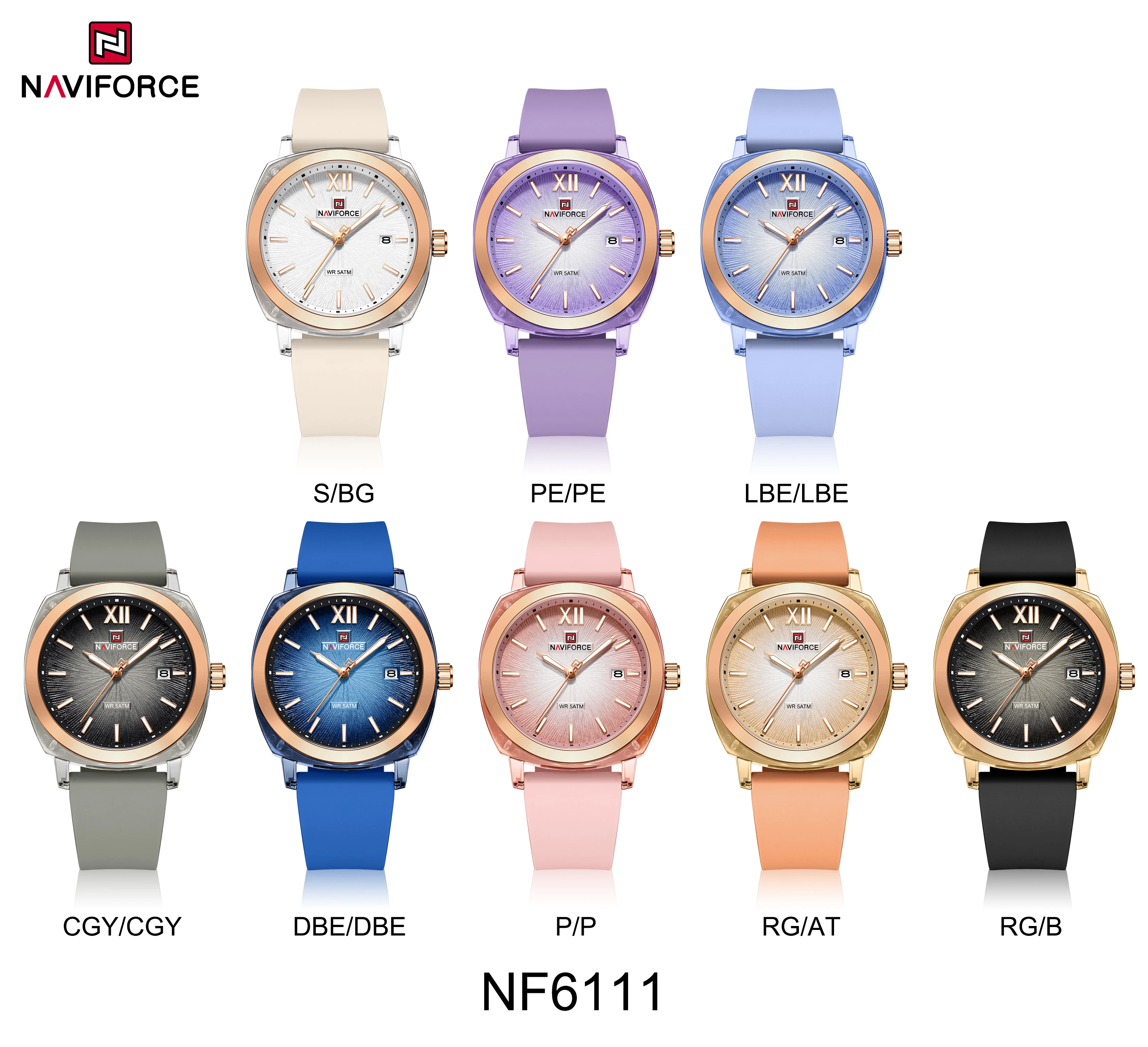 Naviforce 6111 Candy Colors Wa - Luxury Watch Black recension och pris
