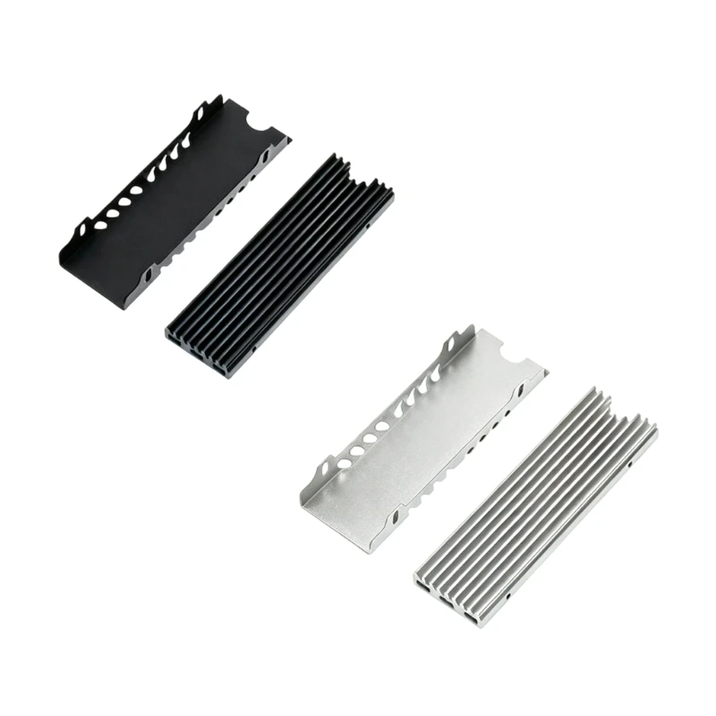Metal Design M.2 2280 SSD Heat Spreader With Passive Cooling Technology For PC Hardware Upgrades