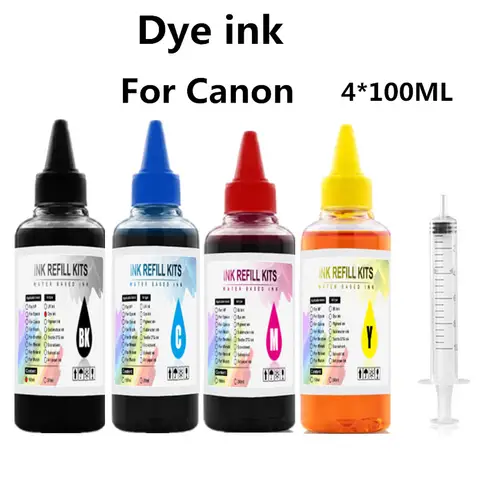 400ML Refill Dye Ink Kit For Canon PG 540 CL 541 PIXMA MG3250 MG3255 MG3550 MG4100 MG4150 MG4200 MG4250 Printer PG540 PG-540XL