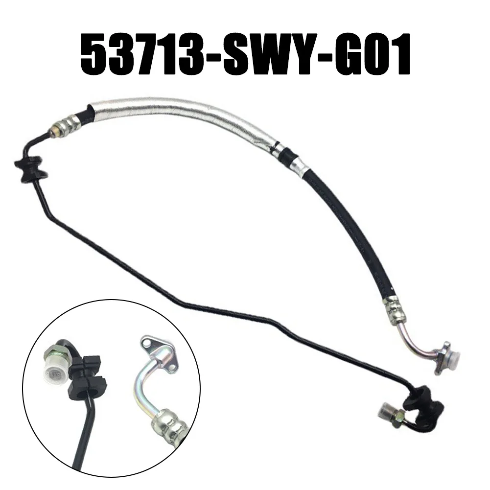 Power Steering Feed Hose- 53713-SWY-G01 For Honda  For  CR-V III Black Plastic/Metal Power- Steering Feed Hose Car Accessories