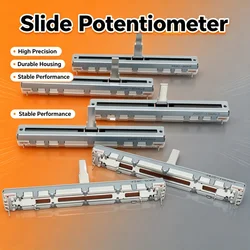 1pc ALPS 7.5CM 10KAX2 20KAX2 10KBX2 50KBSingle Dual-Unit Slide Potentiometer Mixer Volume pusher RS6011 Fader Handle 15mm