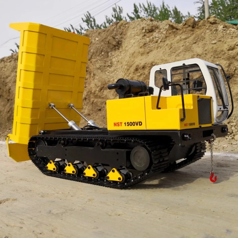 RC Metal Dump Truck 1/12 Full Metal Crawler Hydraulic Truck Remote Control Model RTR Brushless Engineering Vehicle Model