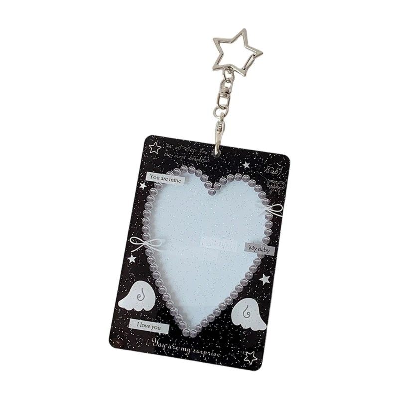  Stylish Card Protective Sleeve For 3 Inch Pictures School Badges Premium Acrylic Materials With Convenient Carry Hook