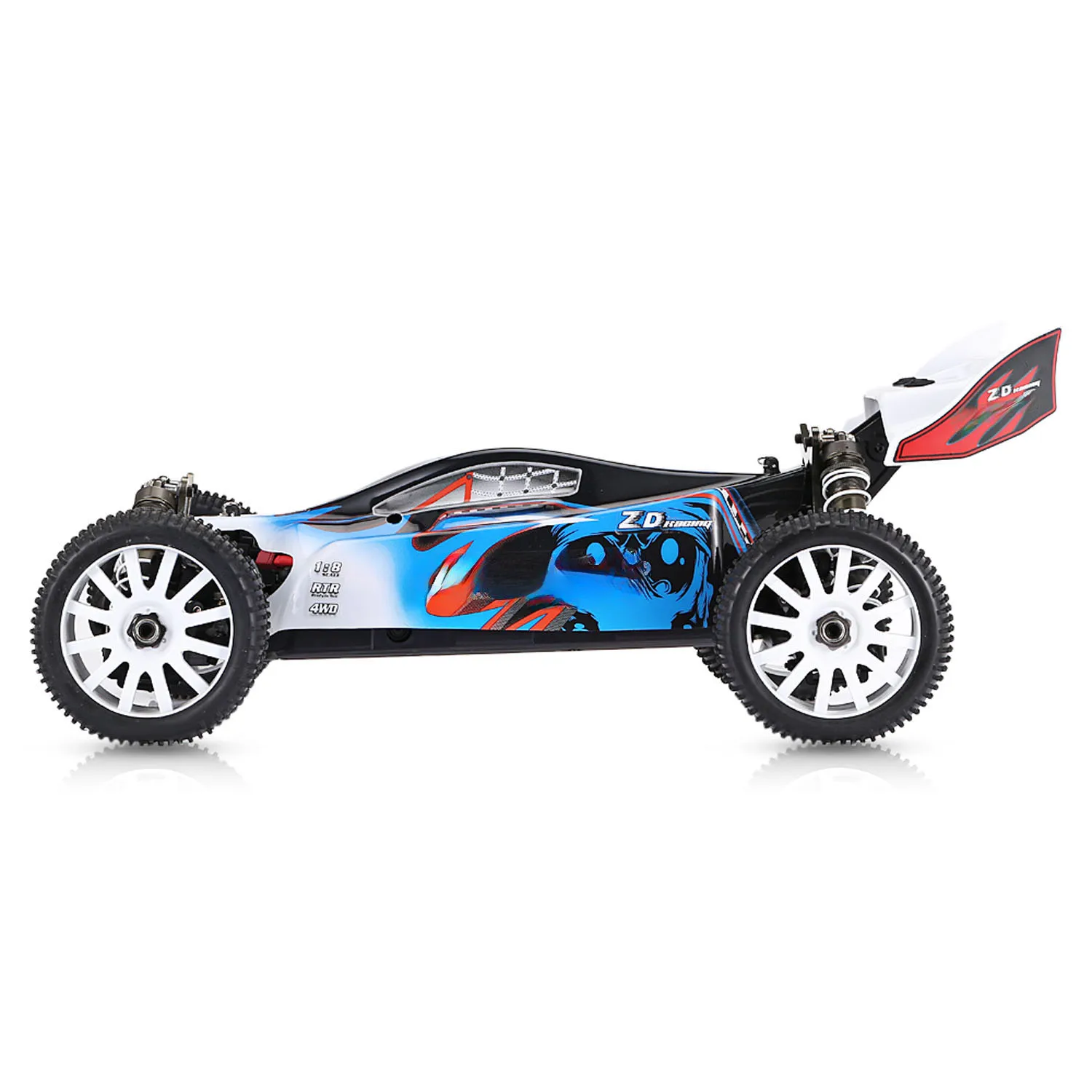 

1:8 RC 19.1 Inches ZD Racing 2.4G Off Road Vehicle 70KM:H 9072 V2 4X4 Radio Control Buggy RTR Independent Suspension Tail Wing