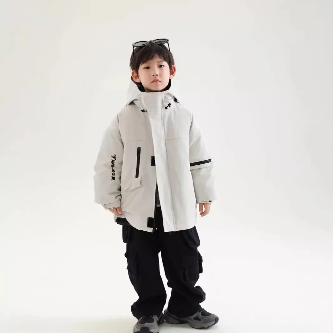 Kids Puffer Jackets Warm Fashion Korean New Winter Casual Simple