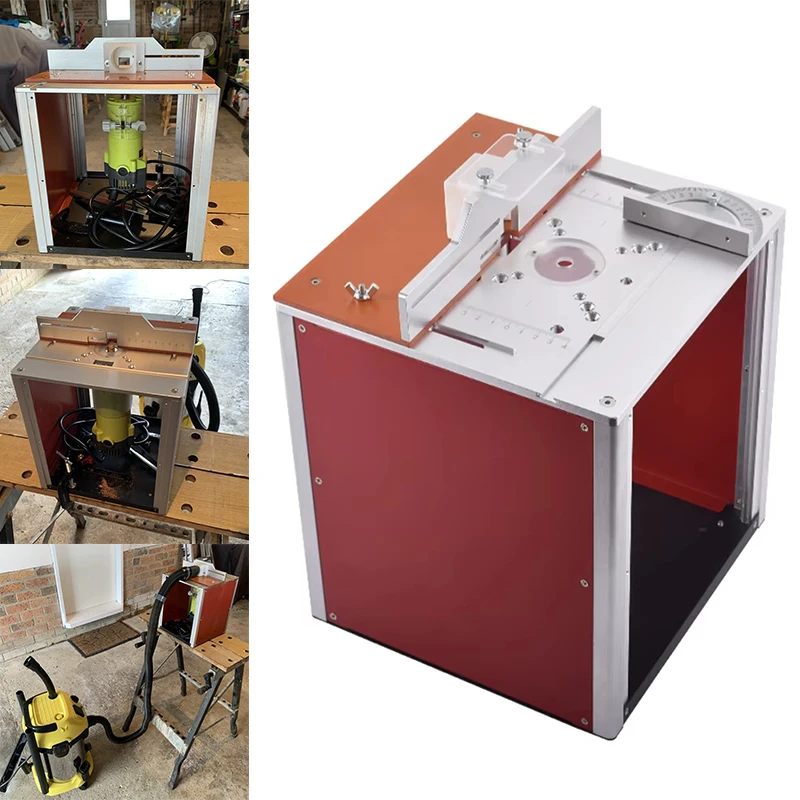 

1 Set Aluminium Router Table Insert Plate&Fixed Chassis Support Electric Wood Milling Flip Board Guide Set Table Saw Workbench