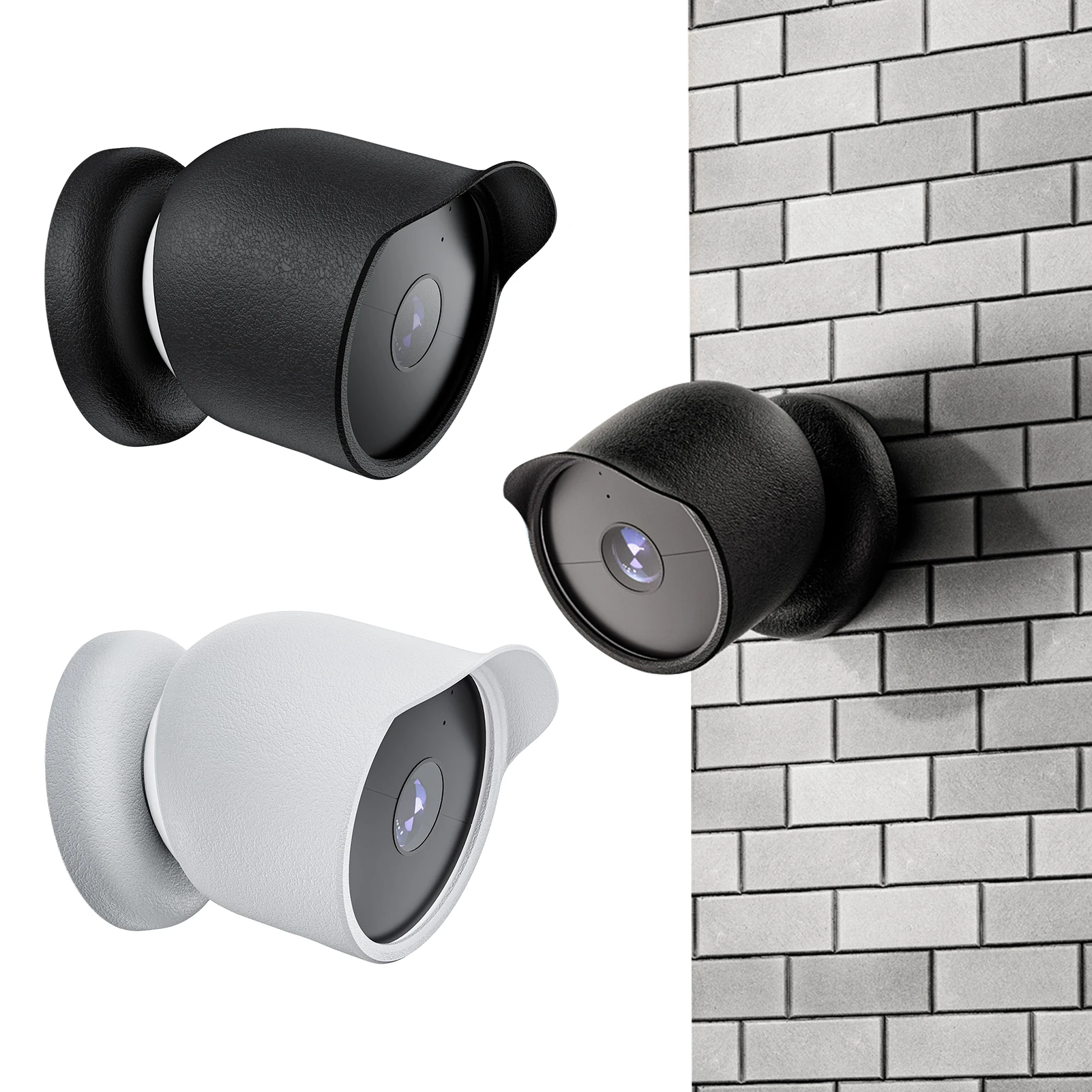 Waterproof Silicone Case For Google Nest Cam Outdoor Or Indoor (Battery) Security Camera Protective Cover Sleeve Accessories