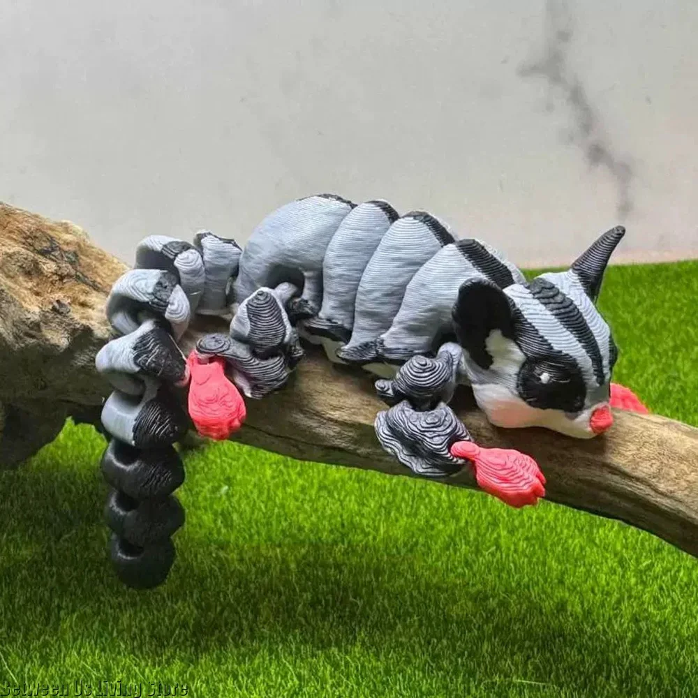 3D Printing Multi-articulated Articulating Animals Squirrels Foxes Dogs Wolves for Home Desk Decoration Decor Kids Gift