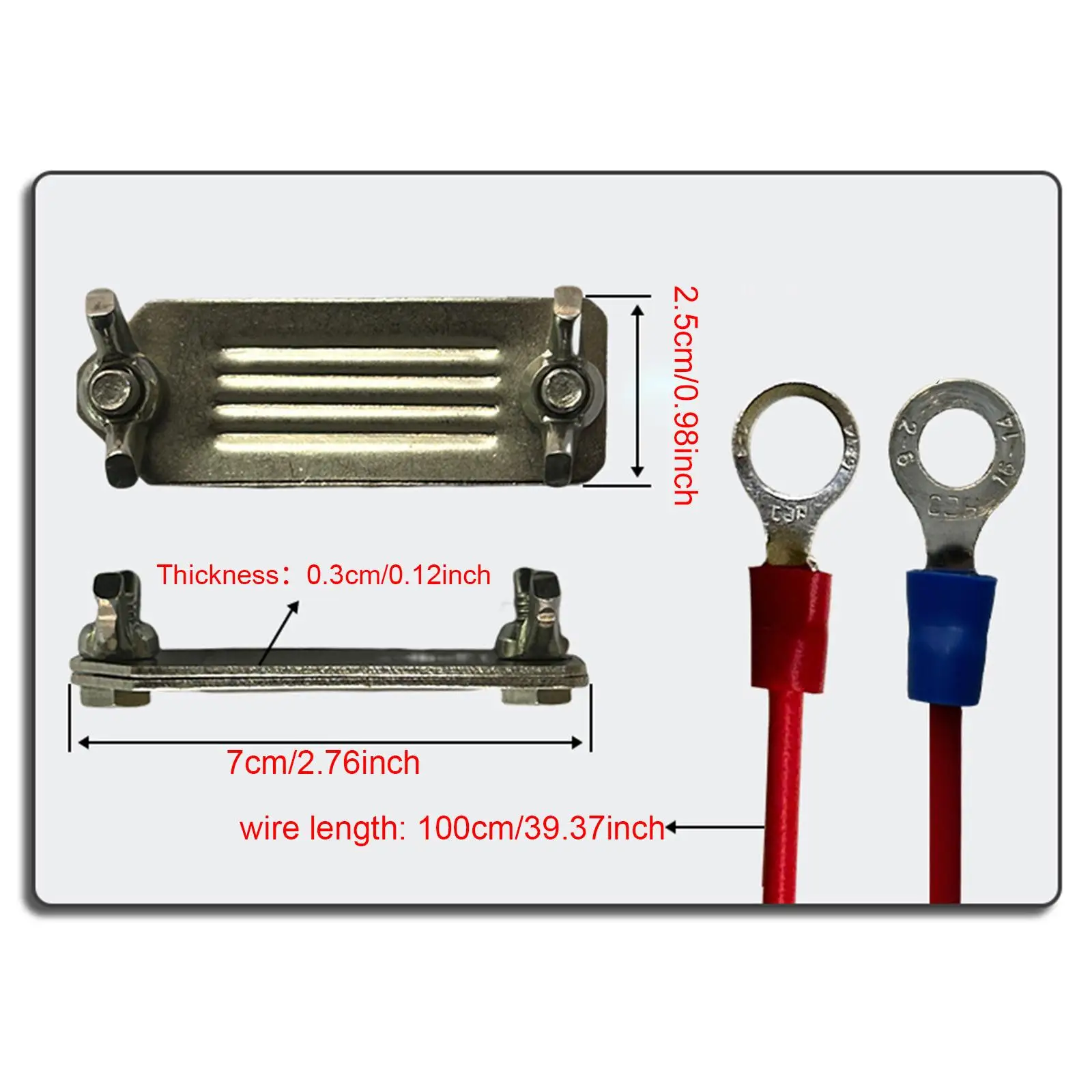 Stainless Steel Electric Fence Tape Connector M8 M6 Terminal Versatile Electronic Fence for Cattle Dog Safety