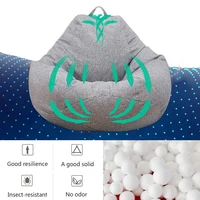 Large Bean Bag Lazy Seat Chair Sofa Cover Couch Soft Fluffy Breathable Adult Child Tatami No padding is included 4
