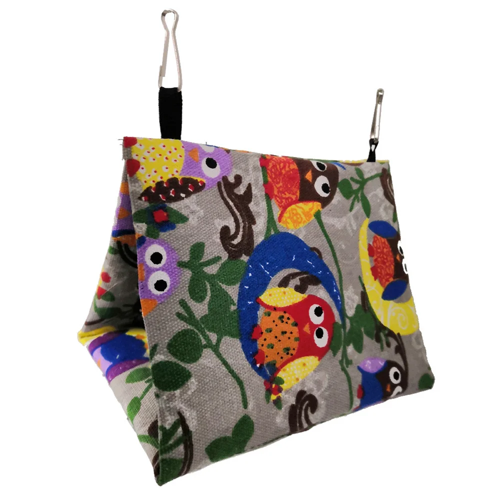 الببغاء معلقة أرجوحة قماش سرير الحيوانات الأليفة للطيور الصغيرة دائم قفص عش ديكور متوافق مع الكناري قبرة يلويرد الحيوانات الأليفة