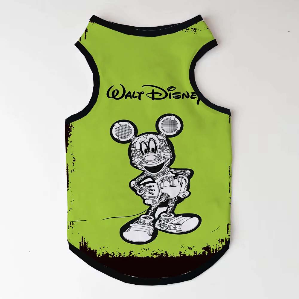 Disney Mickey Princess Cartoon Print Puppy Vest Pet Clothes Cartoon Clothes Summer Shirt Casual T-shirt Small Pet Dog Supplies