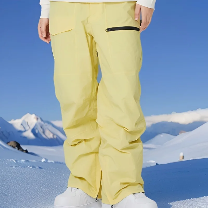 Pantalon de ski imperméable coupe-vent pour hommes et femmes, vêtements de motoneige, pantalon de neige chaud, anti-antioxydants, hiver, nouveau, 2025