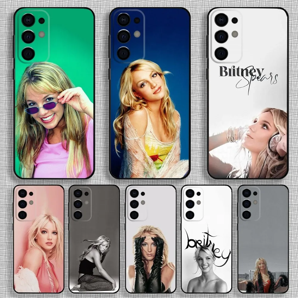 Singer B-Britney S-Spears Phone Case For Samsung S24,S21,S22,S23,S30,Ultra,S20,Plus,Fe,Lite,Note,10,9,5G Black Soft Cover