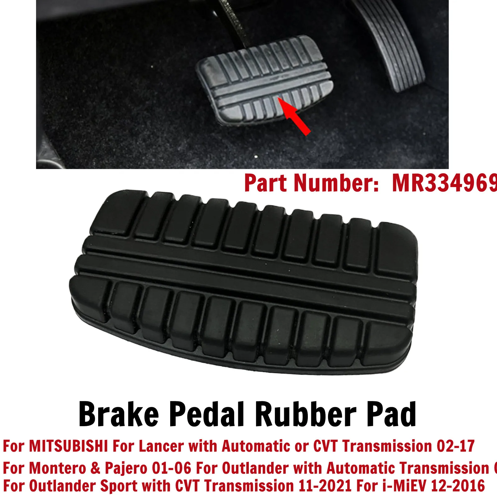 MR334969: La Mejor Pastilla de Freno de Goma para tu Mitsubishi Lancer, Outlander o Montero Sport (1997-2004)