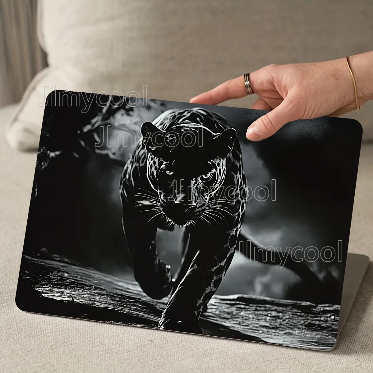 

2 Pack Black Panther Pattern Laptop Art Decal Case Universal Netbook Skin Sticker Non Repeatable Make Tian's Laptop Skin Sticker