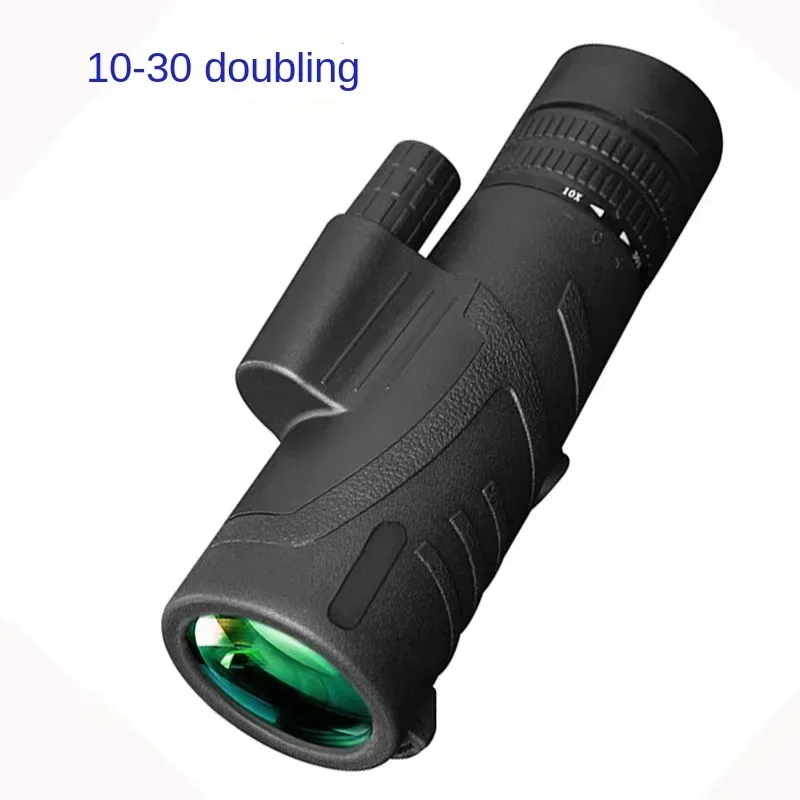 Mini New 10-30X42 Low Light Vision Zoom Monocular Phone Telescope Outdoor Portable High Definition Camping Hiking Telescope