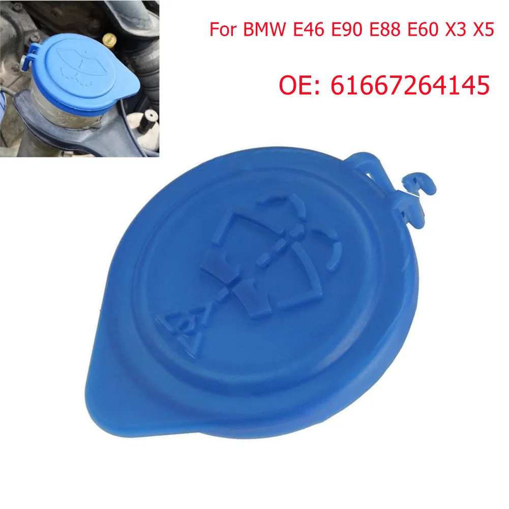 

Windshield Washer Fluid Reservoir Cap 61667264145 For BMW E46 E90 E88 E60 X3 X5 ABS Plastic Car Luid Reservoir Cap Car Accessori