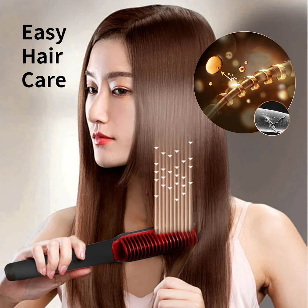 Electric Hair Straightener Display Fast MCH Heating Dual Voltage Household Hotel RV Use