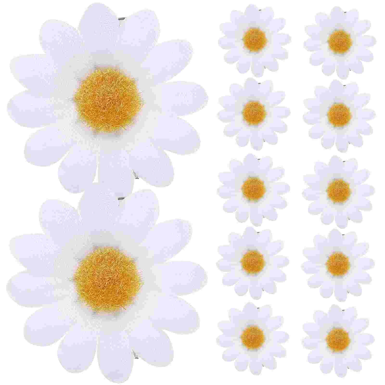 12 Pcs Women Hair Pin Daisy Clips Barrettes Girl Girls Pins Kids Accessories for