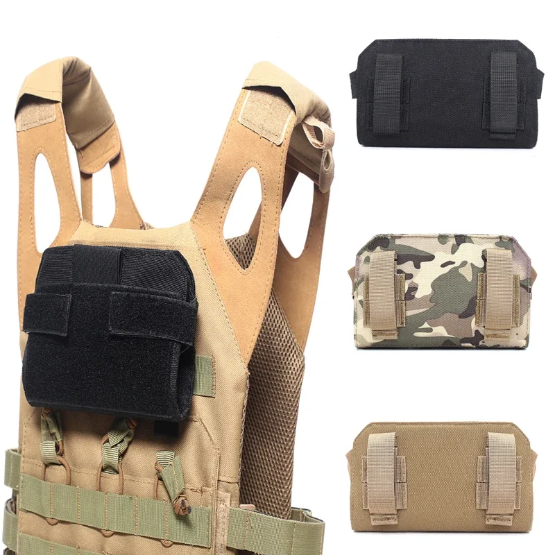 MOLLE Hunting Management Map Bag Phone Holder Outdoor Vest Plate Carrier Front Panel Belt Bag Hunting Accessories Utility EDC