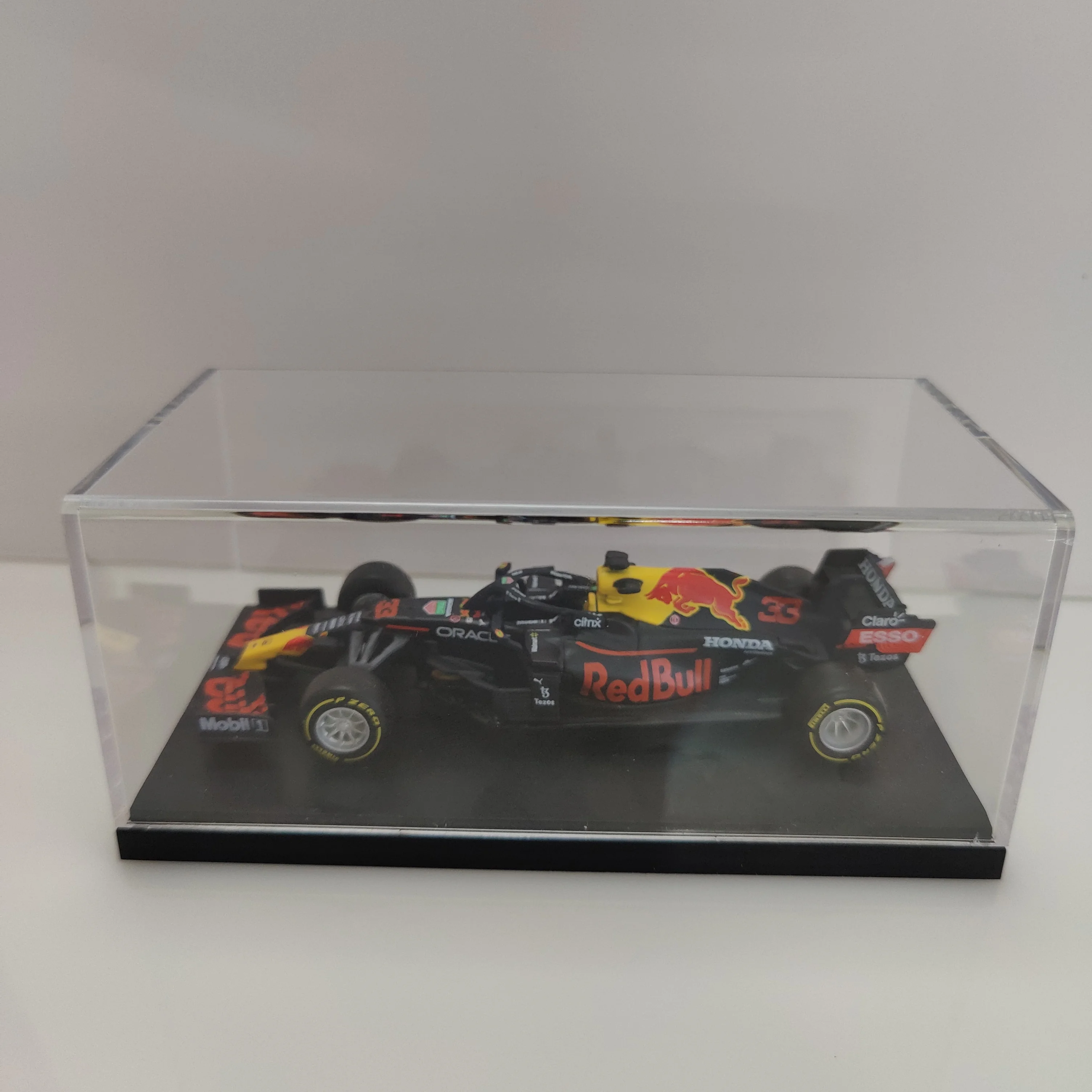 Estuche de cubierta dura de acrílico transparente, caja de exhibición de PVC para escala 1:43, 1:64, modelo de coche, figura coleccionable, protección de juguetes en miniatura
