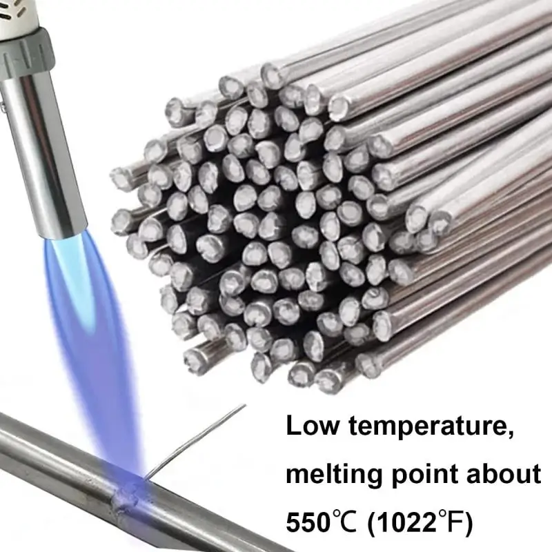 5-10pcs 1.6/2.0mm Low Temperature Easy Melt Aluminum Universal Welding Rod Cored Wire Rod Solder No Need Solder Powder Weld Bar