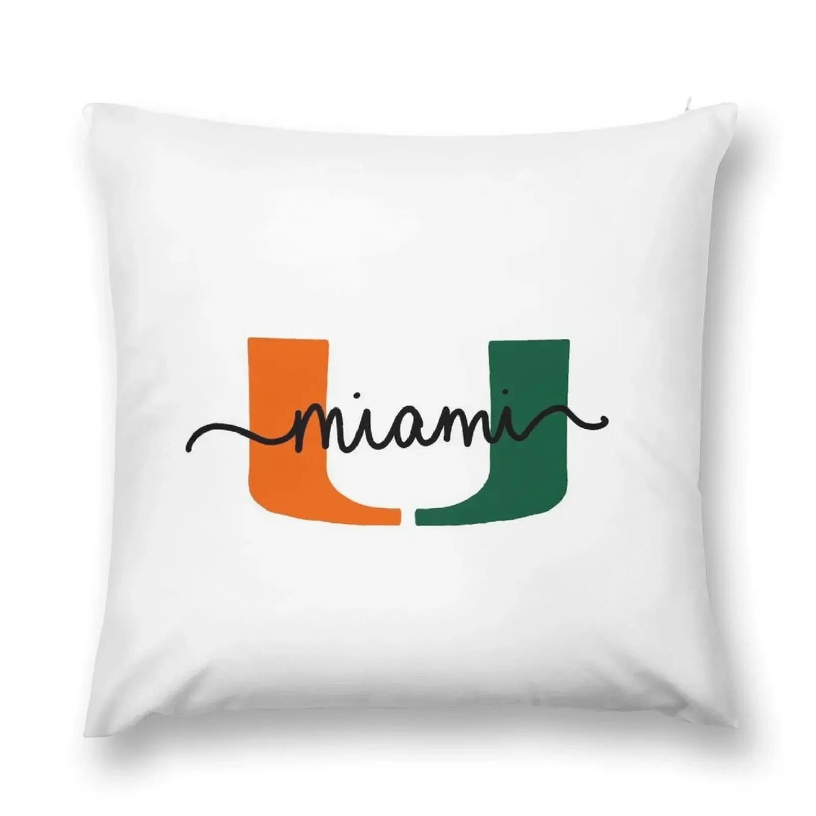 

University of Miami Throw Pillow pillow cover christmas Sofa Covers For Living Room bed pillows Sitting Cushion pillow