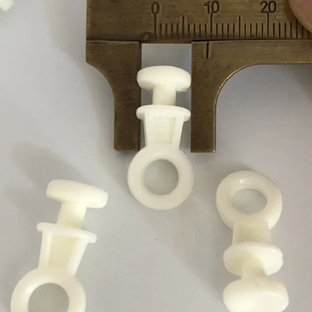 

100Pcs Nano Silent Curtain Track Rollers Smooth Sliding Curtain Runner Gliders for Home Office Drapery Accessories