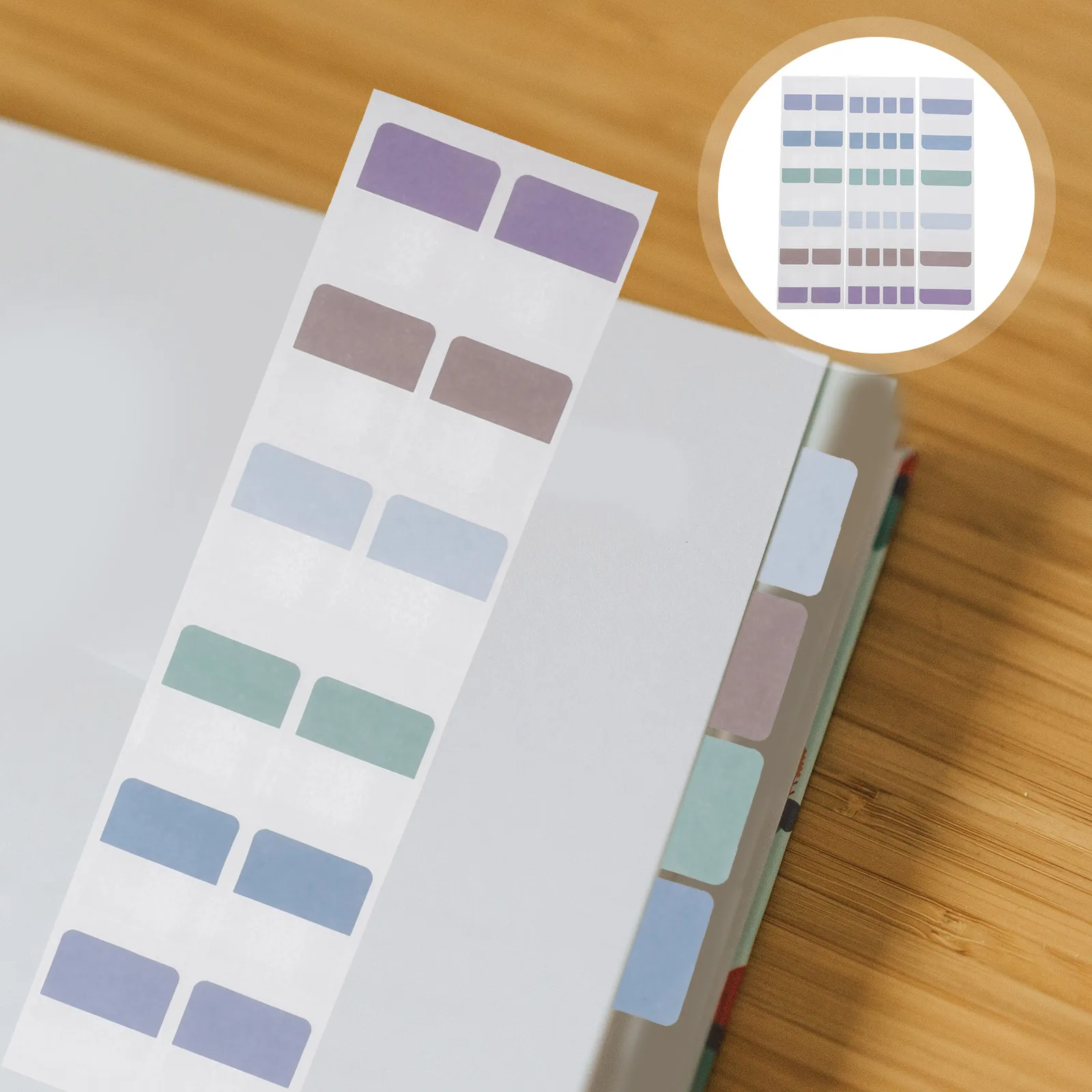 

420pcs Sticky Index Tabs Colored Page Labels for Notebooks Books Magazines Self Adhesive Binder PVC Annotation Supplies Easy