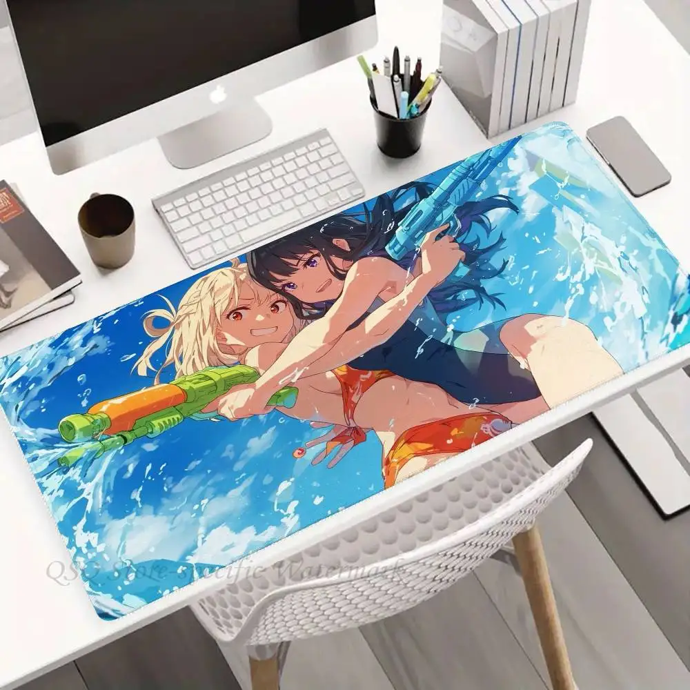 Lycoris Recoil Mousepad Non-slip Suitable For Office Computers Laptops E-sports Game Desk Mats XXL Keyboard