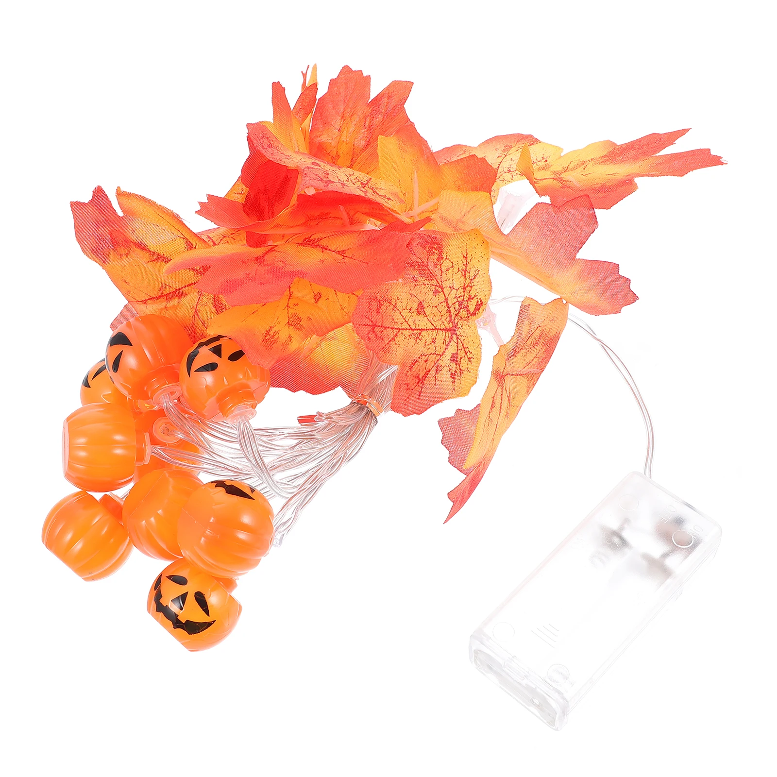 

Pumpkin Maple Leaf String Lights Decor Thanksgiving PVC Party Supplies Halloween Festival 3M Warm Perfect