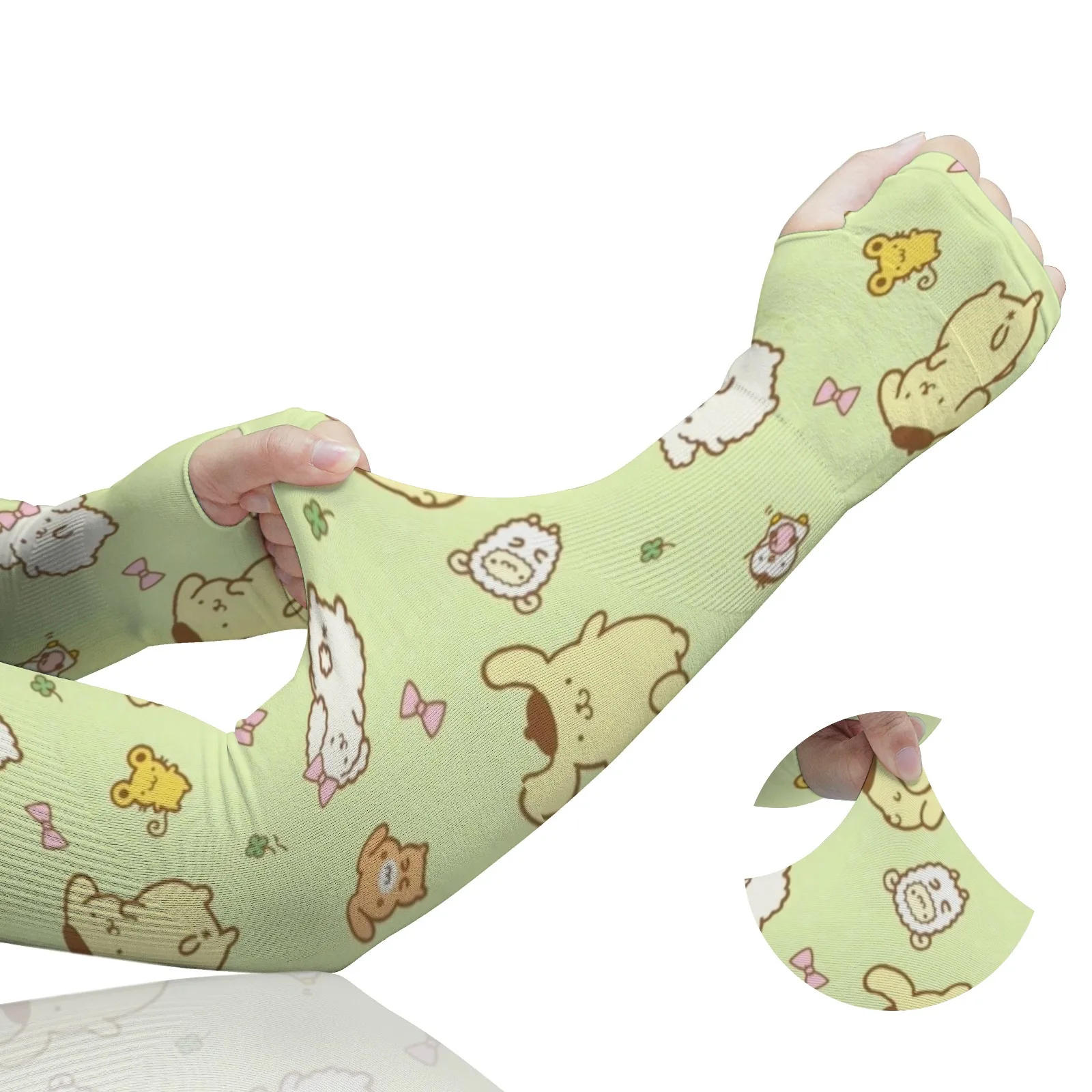 أكمام أذرع البستنة مع طباعة Pompompurin المبتكرة - حماية واقية من الشمس، خفيفة الوزن ومسامية للزراعة في الهواء الطلق