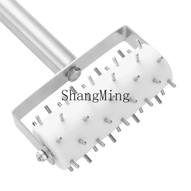 CLL High-end Stainless Steel Pizza Punch Biscuit Pizza Wheel Roll Dough Punch Bread Needle Roller