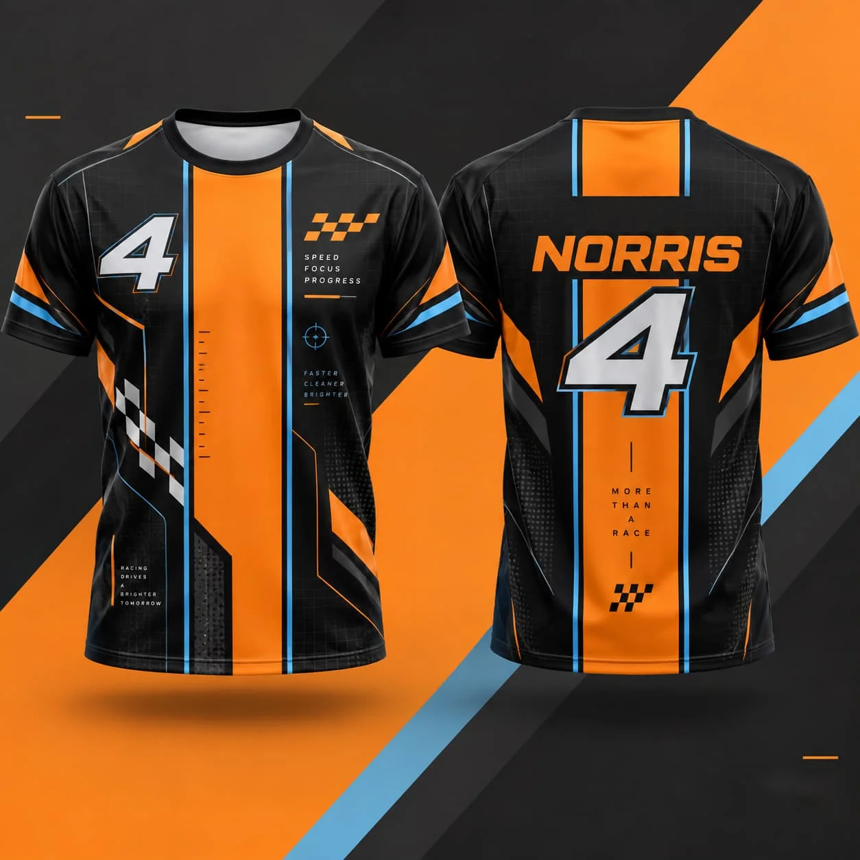Norris 4 Men's T Shirt Summer Racing Style Graphic Tee Casual Streetwear Motorsport Fan Clothing Unisex Men Women Sport Wear