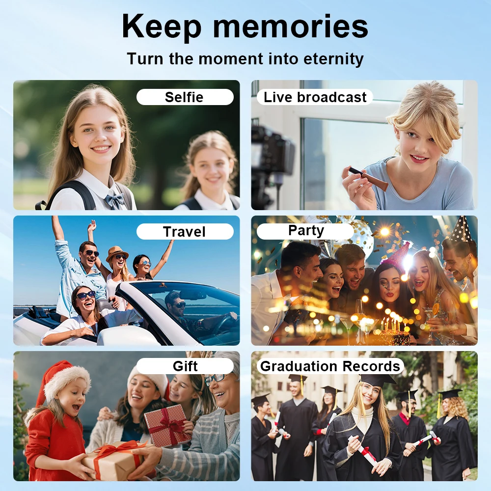 STLF Shenzhen Student Digital  with 16X Zoom 64 MP Mini Instant Capture Cheap Efficient Sensor Element CMOS 2.8 Inch