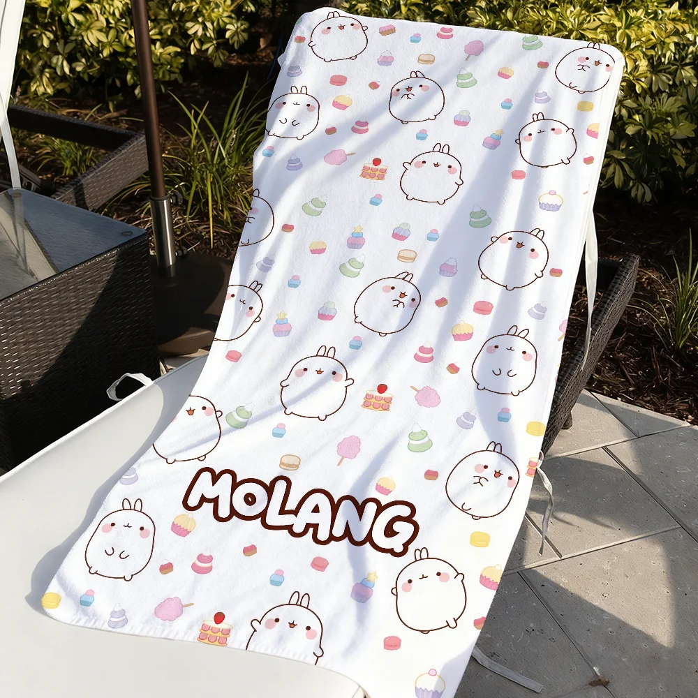 Cartoon M-MolangS-S Rabbit Cute Towel Quick Dry Soft Yoga Swimming Fitness Mountain Climbing Large Beach Towels
