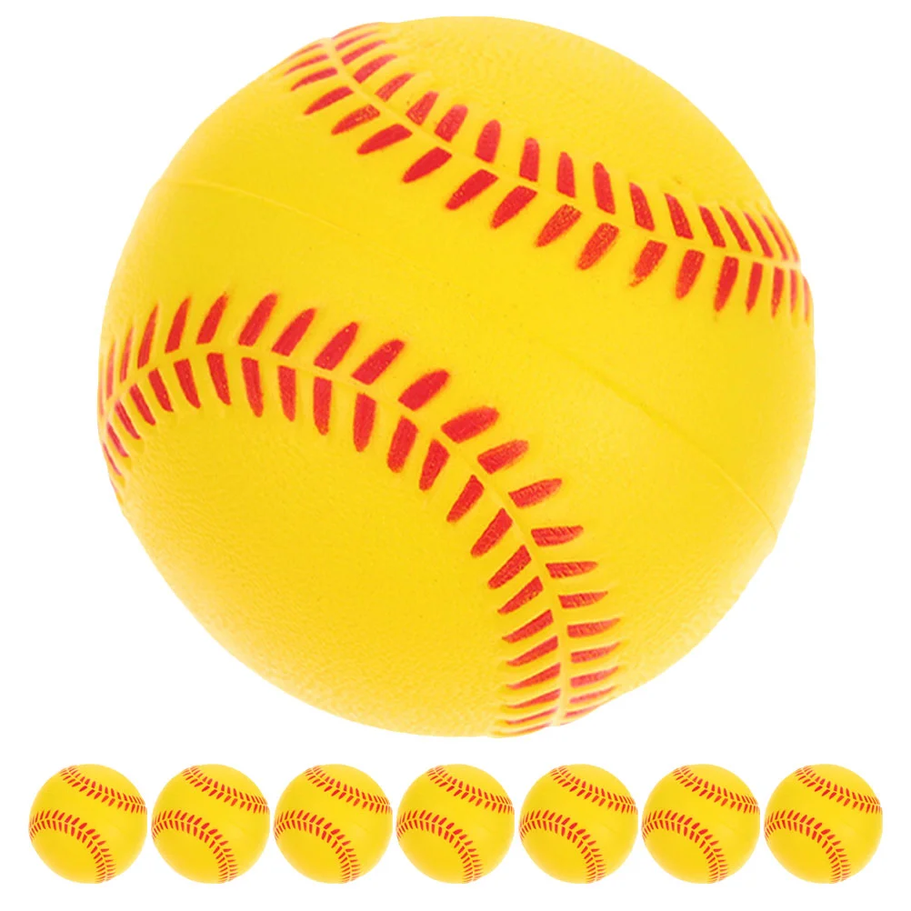 

8 Pcs Children's Baseball Training Foam Batting Hitting Softball Practice Squeeze Pu Baseballs for Small Softballs Sports