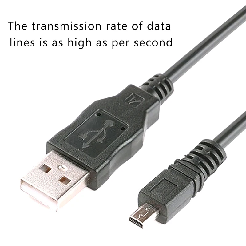 *USB Data Cable Camera Data Pictures Video Sync Transfer Cables 8pin 150cm for Nikon Olympus Pentax Sanyo