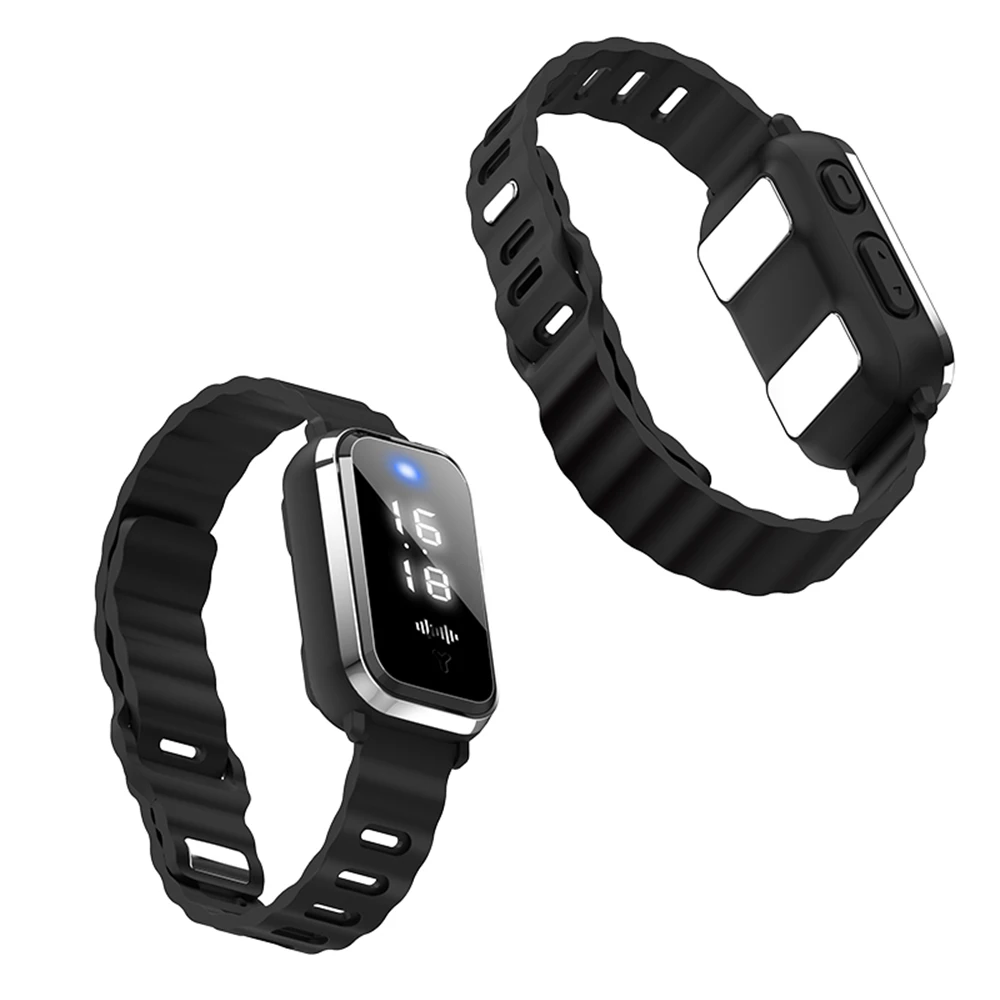 3 in1 Anti-static Silicone Bracelet M16-SE Winter Human Body Static Eliminator Mosquito repellent Wrist Watch for Men/Women gift