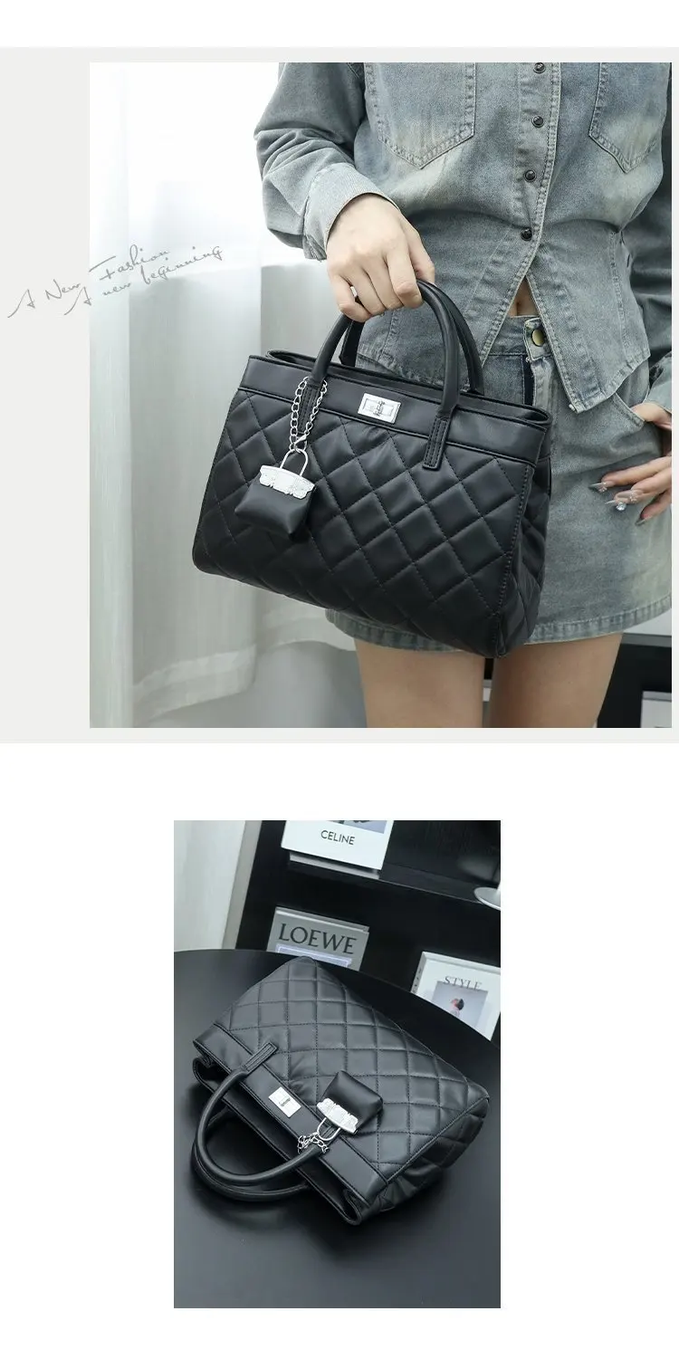 

Группа атмосферы кафе! Модно! 2025 года! Европейская винтажная сумка-тоут — негабаритная, повседневная, премиум-класса, для переноски на плечо/руке, универсальная