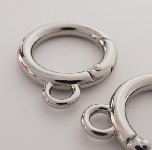 6 sztuk sprężyna pierścionek zapięcie, okrągły sprężyna pierścionek, podział Key Ring wewnętrzna 18mm SR-024