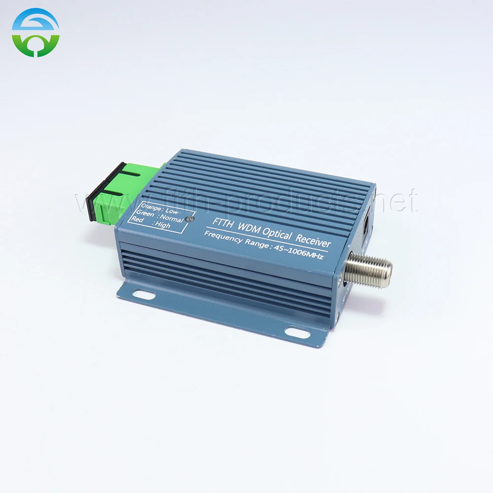 Optical Receiver with RF Port, CATV Node Active, 1550nm, FTTH, WDM, Triplexer Minimode