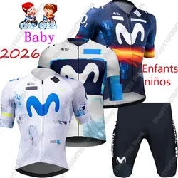 2026 Kids M Pro Team Cycling Jersey Set Boys Girls Cycling Clothing Children Bike Suit MTB Ropa Maillot