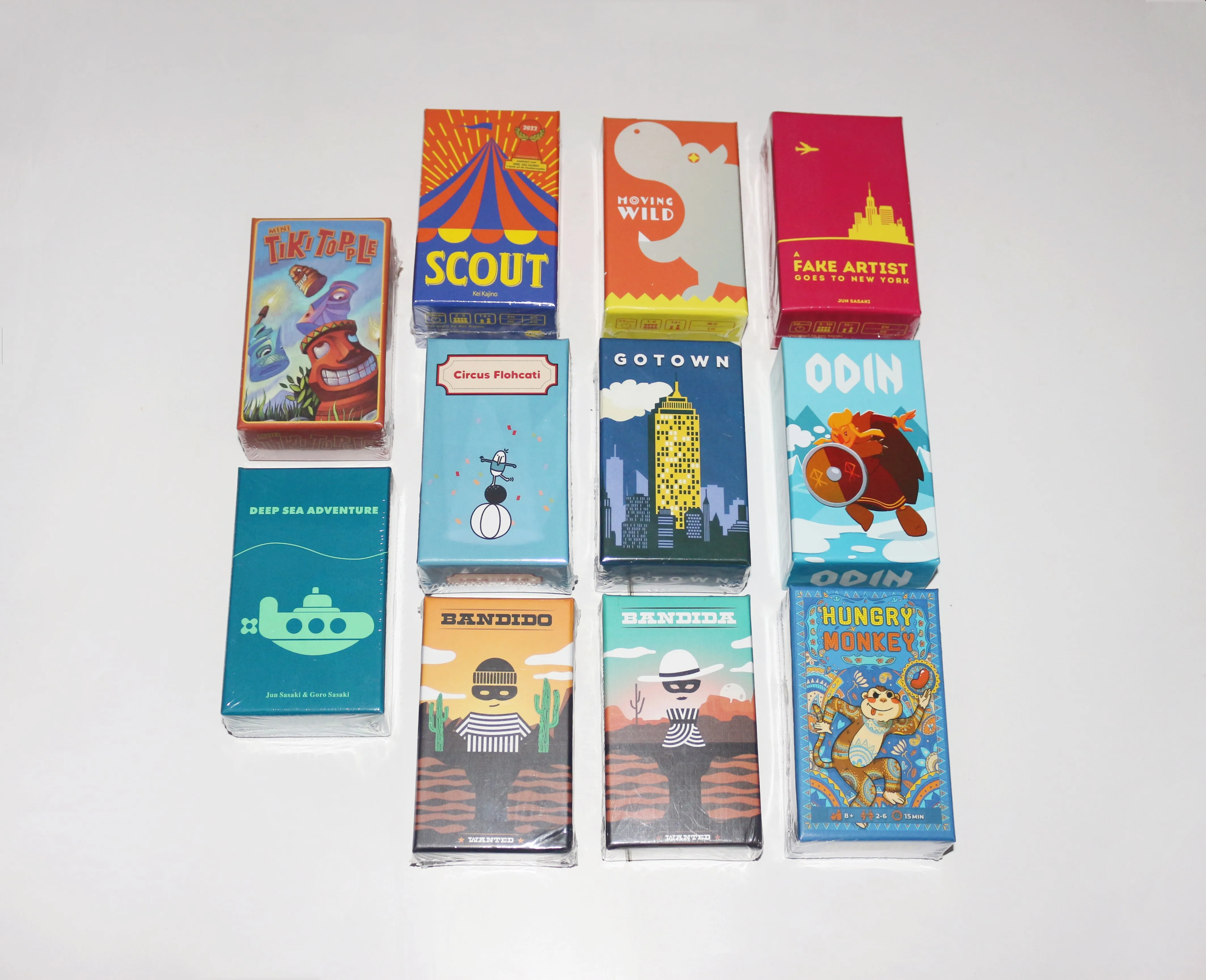 أودين |   السيرك فلوهكاتي |   القرد الجائع |   الكشفية |   فنان مزيف |   تتحرك البرية |   تيكي توبل |   GoTown - أفضل لعبة استراتيجية عائلية