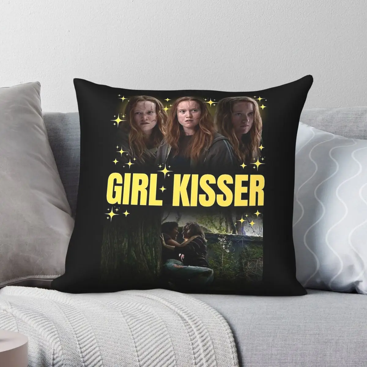 Yellowjackets Van Palmer Girl Kisser Pillowcase Polyester Linen Velvet Creative Decorative Sofa Seater Cushion Cover Wholesale