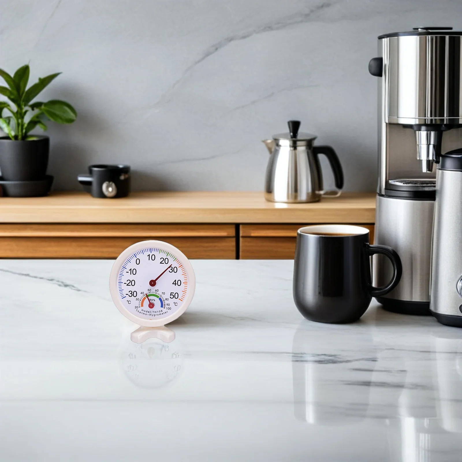 

Digital Hygrometer Thermometer -30 To 50°C Mini Temperature Humidity Meter For Refrigerator Freezer Cooler Storage White