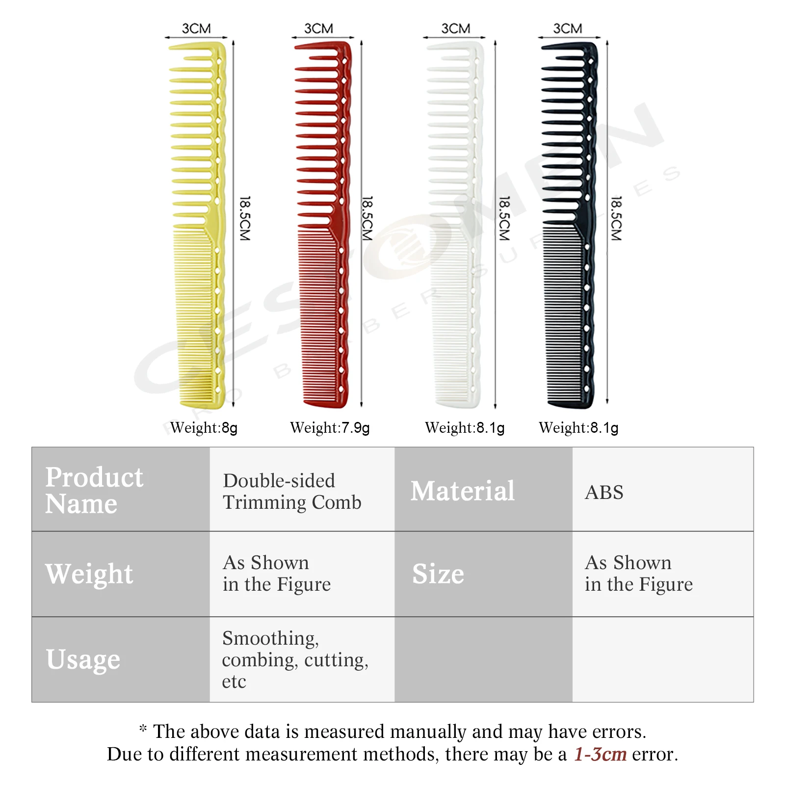 NEWEST Pro Stylist Tapered Comb Heat Resistant Women Smooth Hair Combs Barbershop Hair Cutting Comb For Men Hair Styling Tools