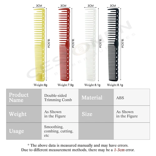 Imagen 2 del producto El más nuevo peine cónico de estilista profesional resistente al calor para mujeres peines de pelo liso barbería peine de corte de pelo para hombres herramientas de peinado